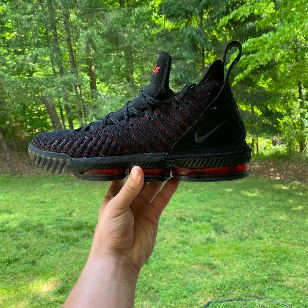 LeBron 16 “Fresh Bred”, Size 12, PreOwned.